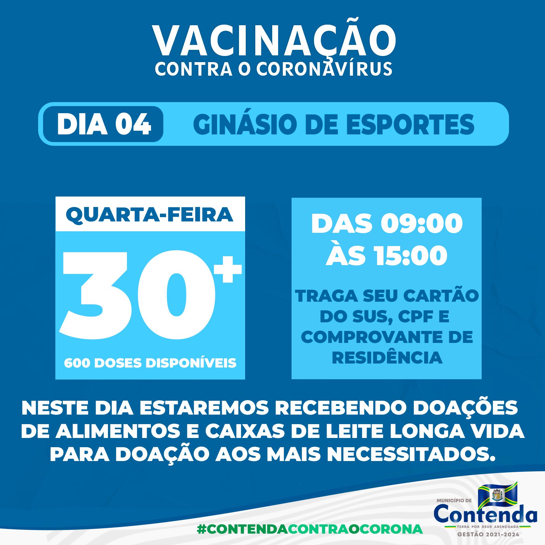 Vacinação Covid-19 30 anos ou mais!