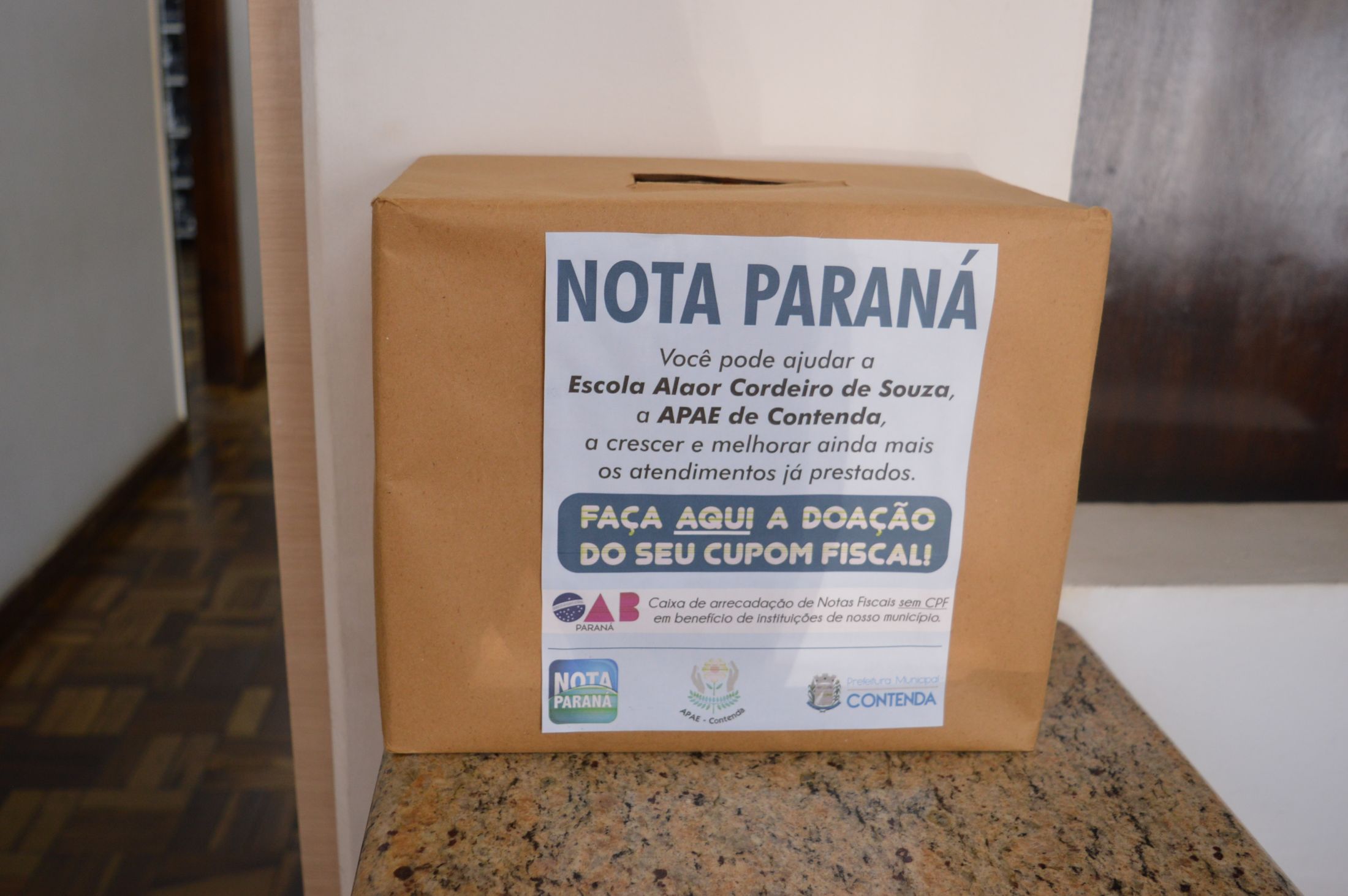 VOCÊ SABIA QUE VOCÊ PODE AJUDAR A APAE DE CONTENDA DOANDO SEU CUPOM FISCAL SEM CPF NA NOTA?