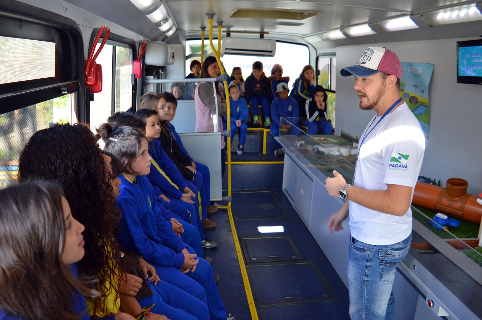 Município de Contenda recebeu o ônibus Eco Expresso, da Sanepar