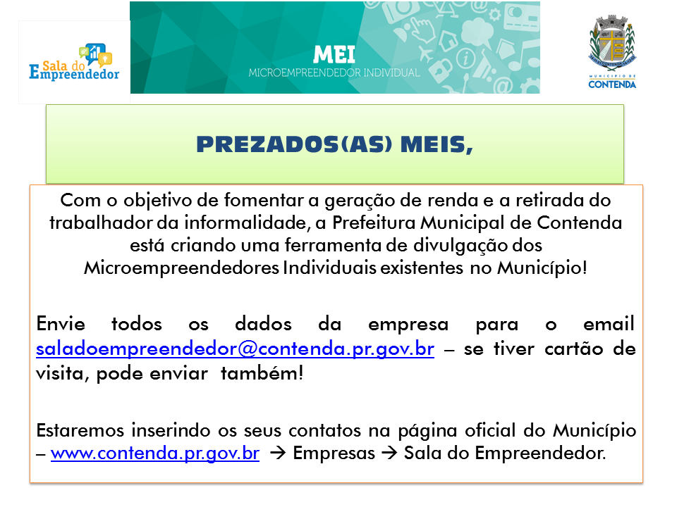 Prefeitura cria cadastro para MEIs na página oficial