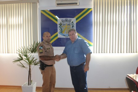 Prefeito Deseja Boas-Vindas ao Sgt. Meira