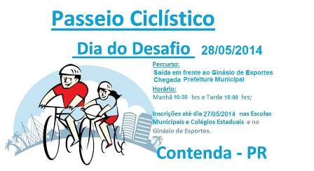 Passeio Ciclístico - Dia do Desafio 2014