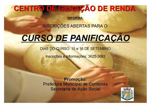 Capacitação e Geração de Renda - Curso de Panificação