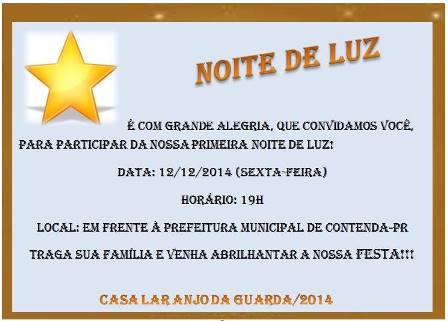 Natal de Luz - Casa Lar Anjo da Guarda