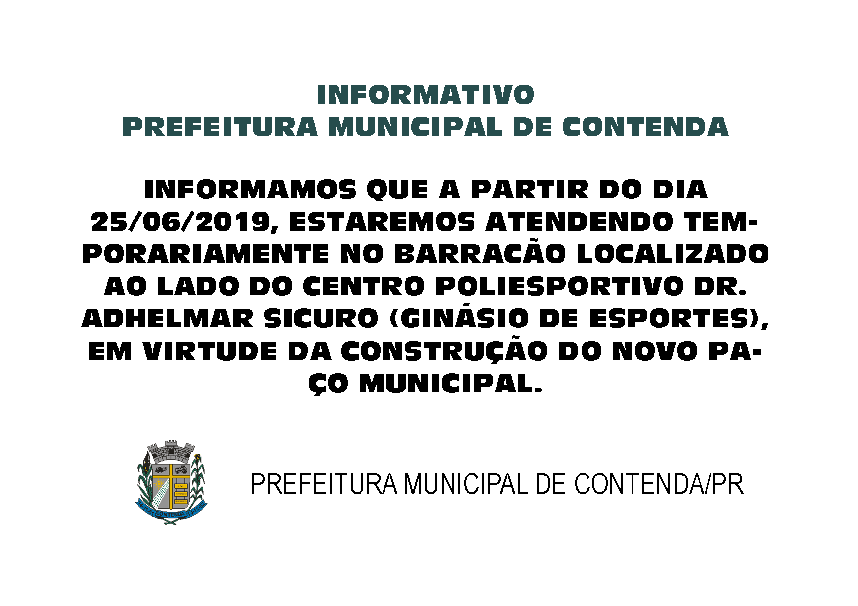INFORMATIVO - PREFEITURA MUNICIPAL