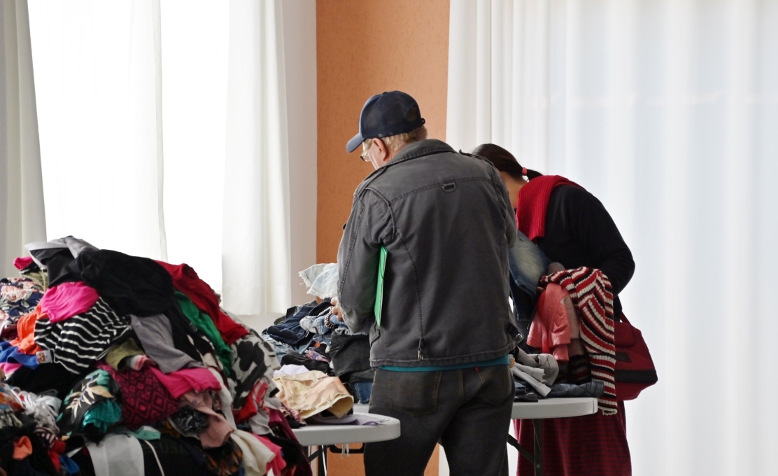 Contenda realiza a doação de agasalhos