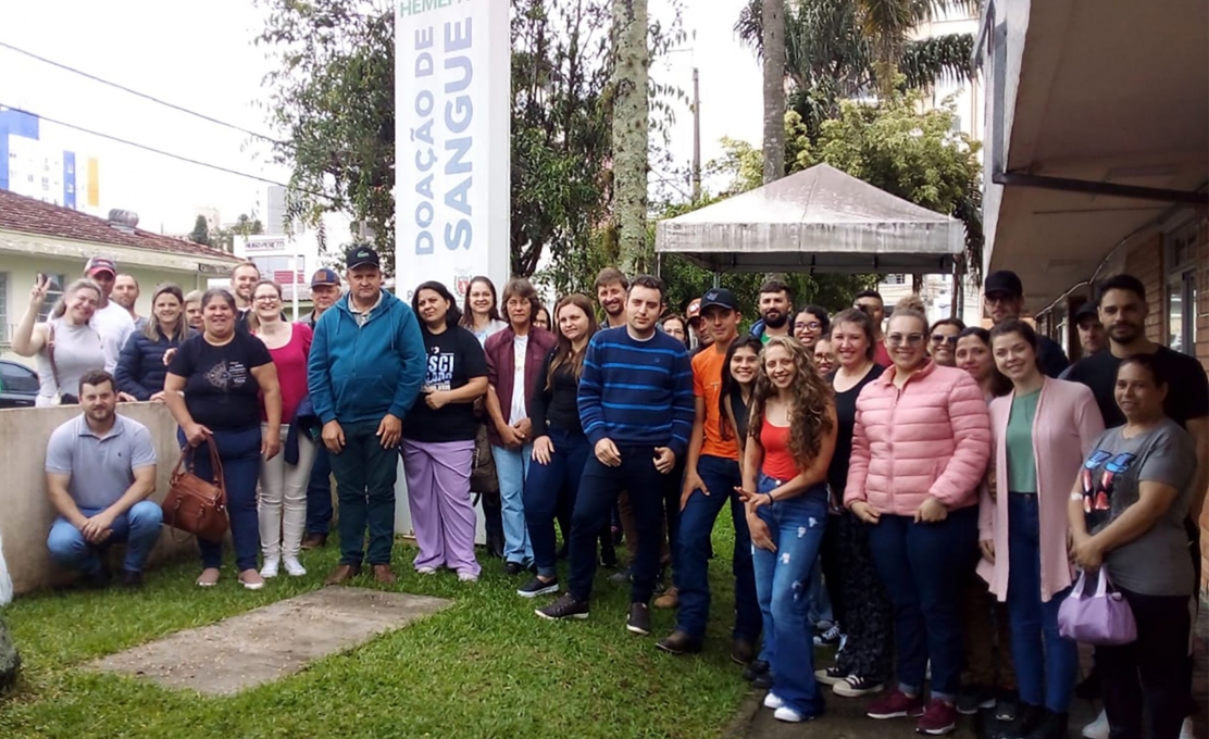 Prefeitura apoia voluntários na doação de sangue