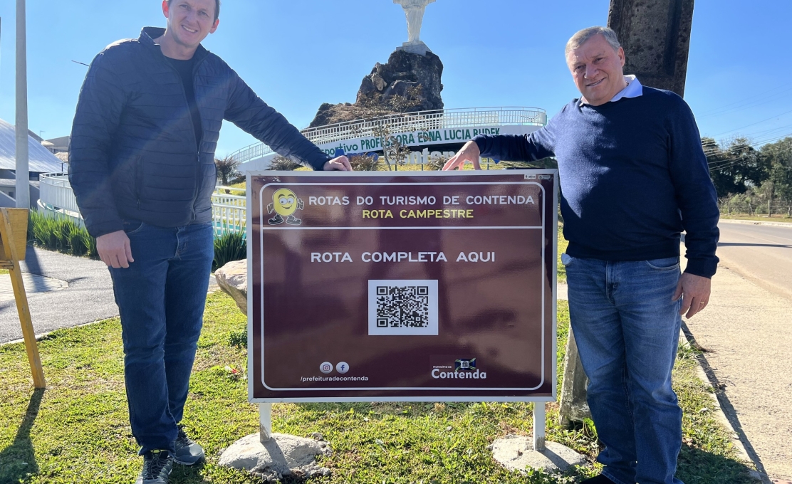 Contenda instala placas na Rota do Turismo