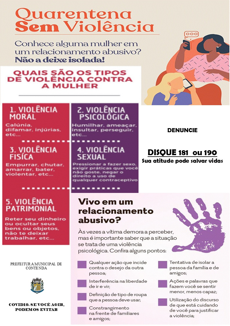 QUARENTENA SEM VIOLÊNCIA!